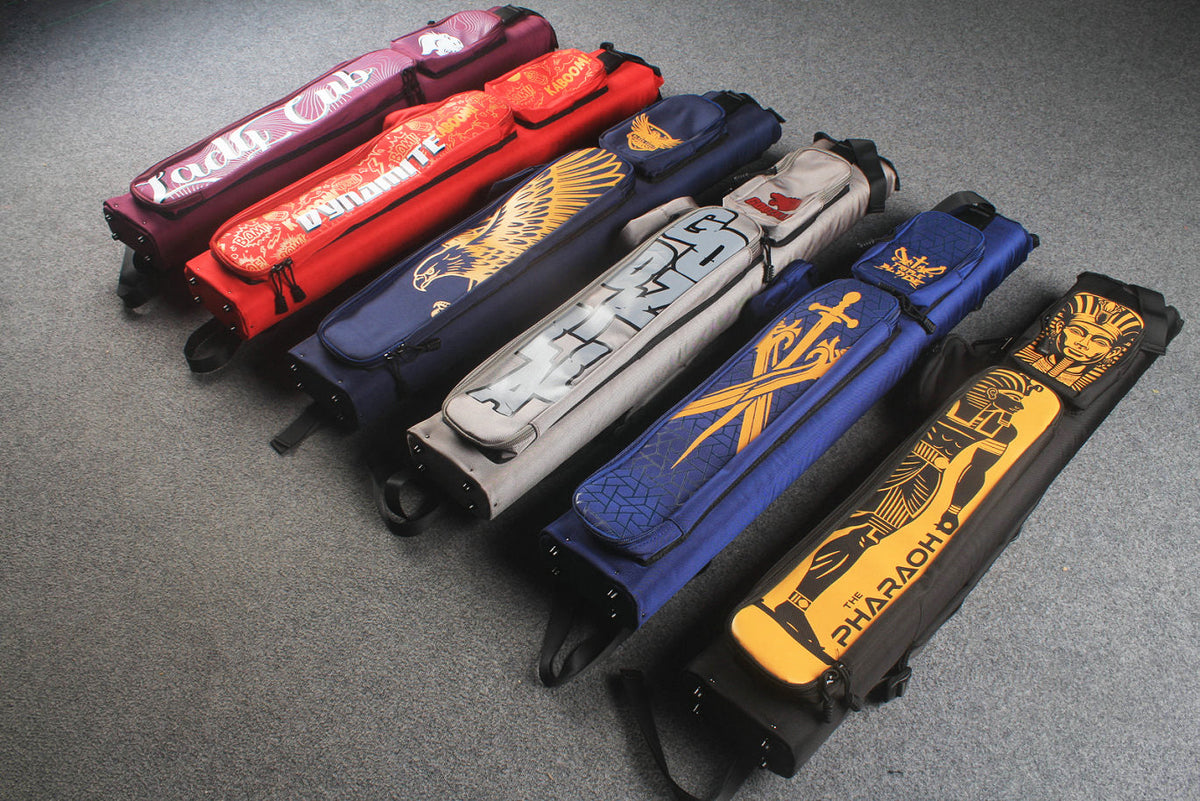 Two Piece Cue Case Backpack — 6 New Designs WOODS CUES