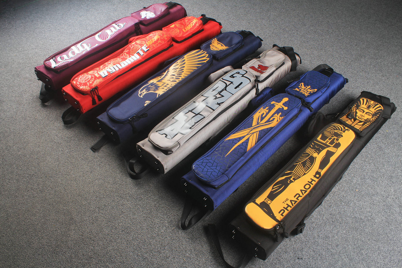 Two Piece Cue Case Backpack — 6 New Designs WOODS CUES
