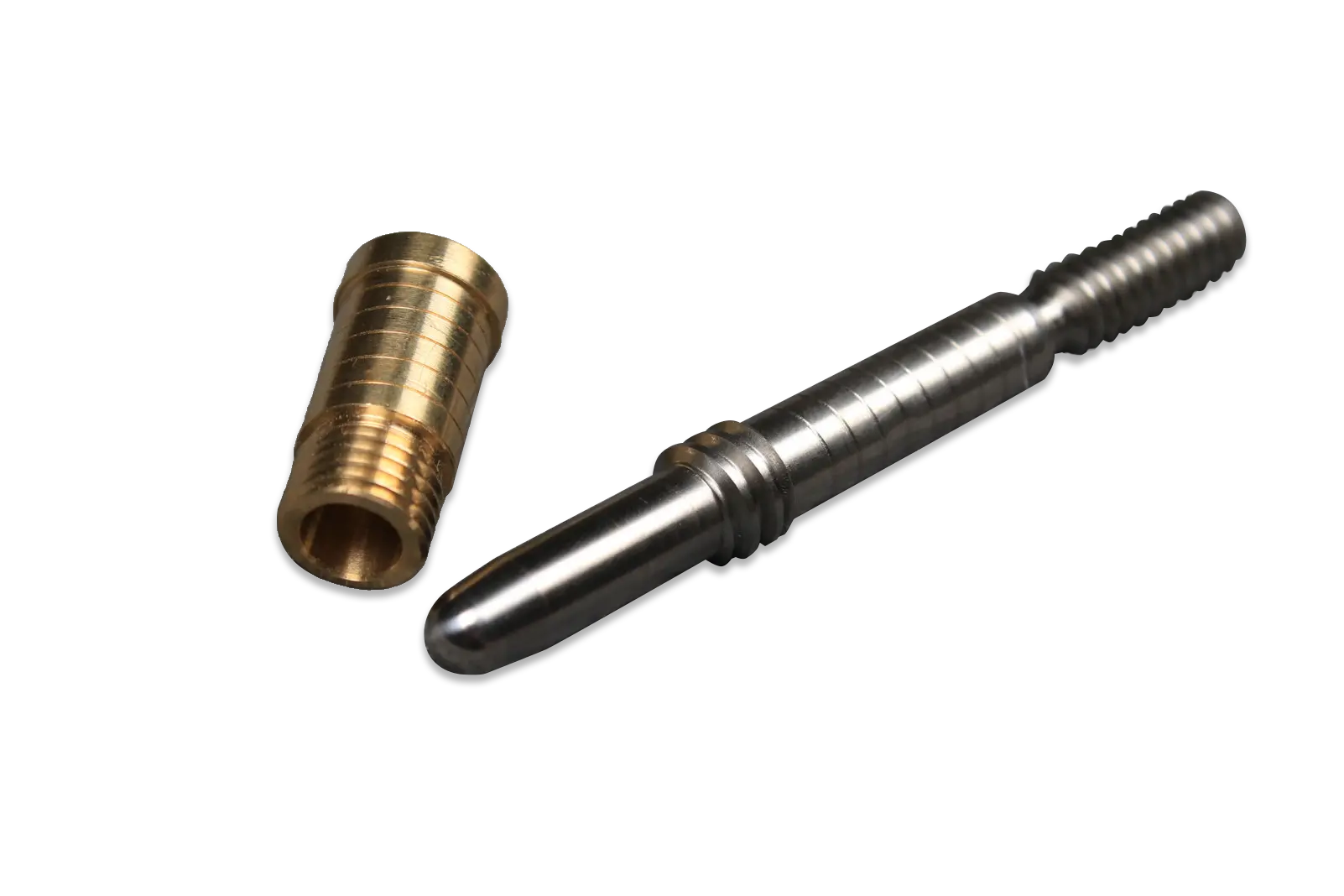 thumbnail image 2 of Quick Release Pool Cue Joint Pin Brass Insert - 1pc - QR Shaft Hardware 2 of 6