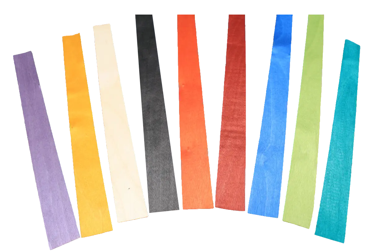 various colored veneers for cue making - 0.9 mm thickness WOODS CUES