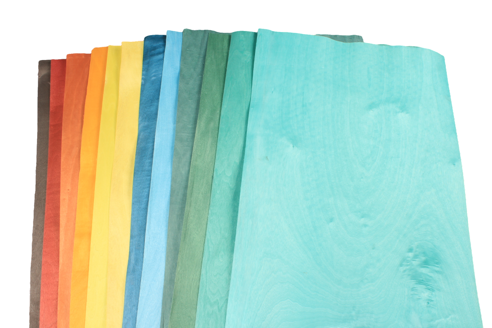 various colored veneers for cue making