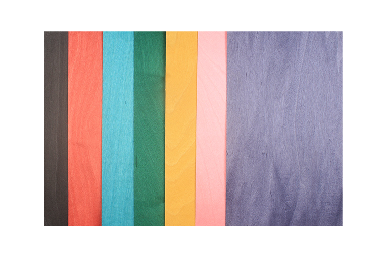 colored maple veneer sheet for cue making - 17x28 CM * 1 mm WOODS CUES