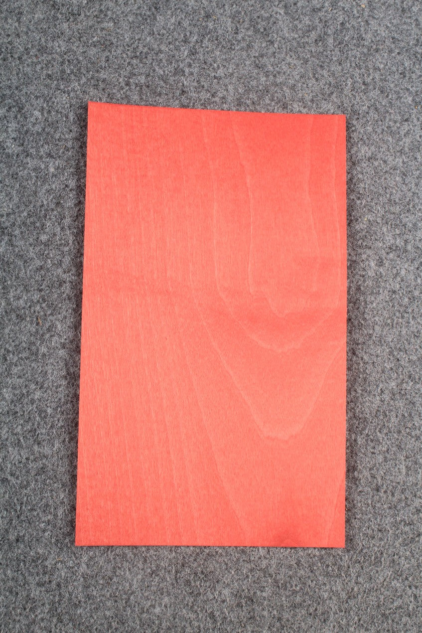 colored maple veneer sheet for cue making - 17x28 CM * 1 mm WOODS CUES