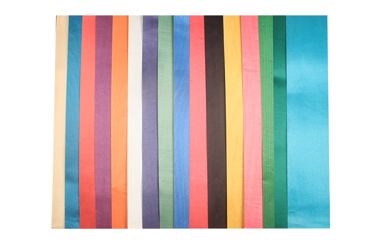 various colored maple veneers for cue making - 0.5 mm thickness  10 x60 CM WOODS CUES