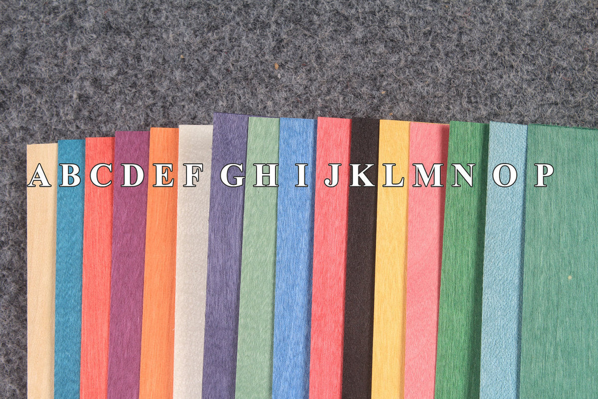 various colored maple veneers for cue making - 0.5 mm thickness  12 x60 CM WOODS CUES