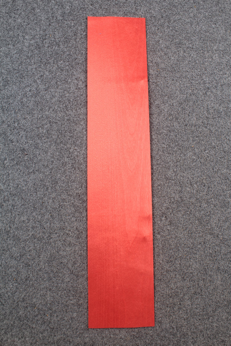 various colored maple veneers for cue making - 0.5 mm thickness  12 x60 CM WOODS CUES
