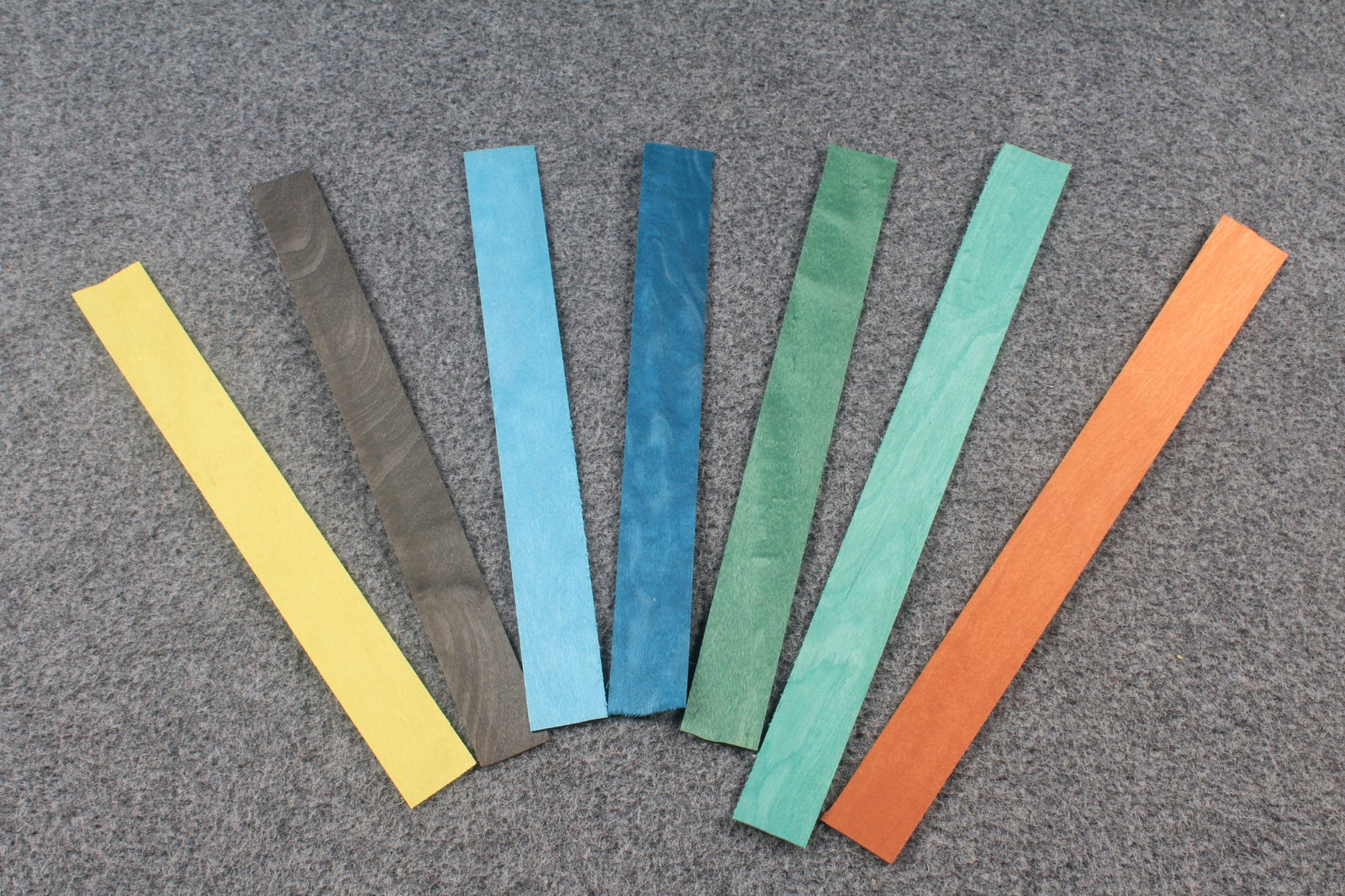 various colored veneers for cue making - 0.6 mm thickness WOODS CUES