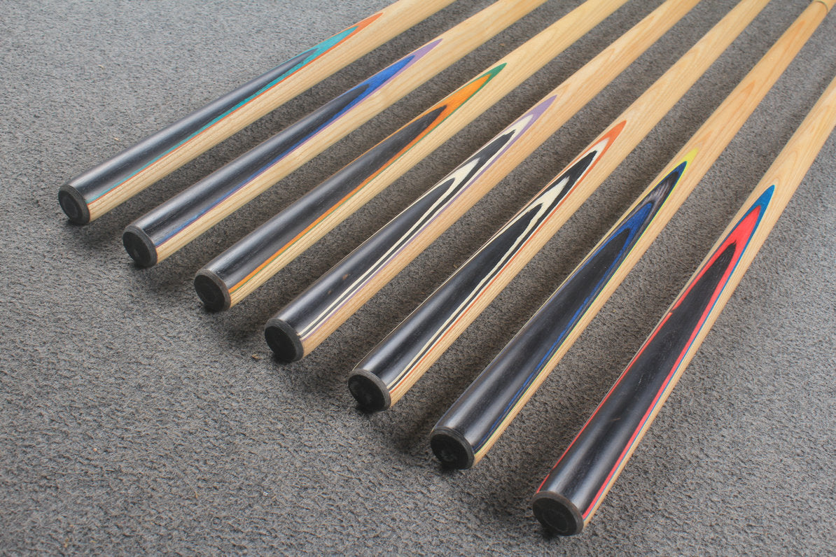 1/2 ash 58/59/60 inch snooker cue/english pool cue/chinese 8 ball pool cue  8.5/9.5/10.2mm (no inking)