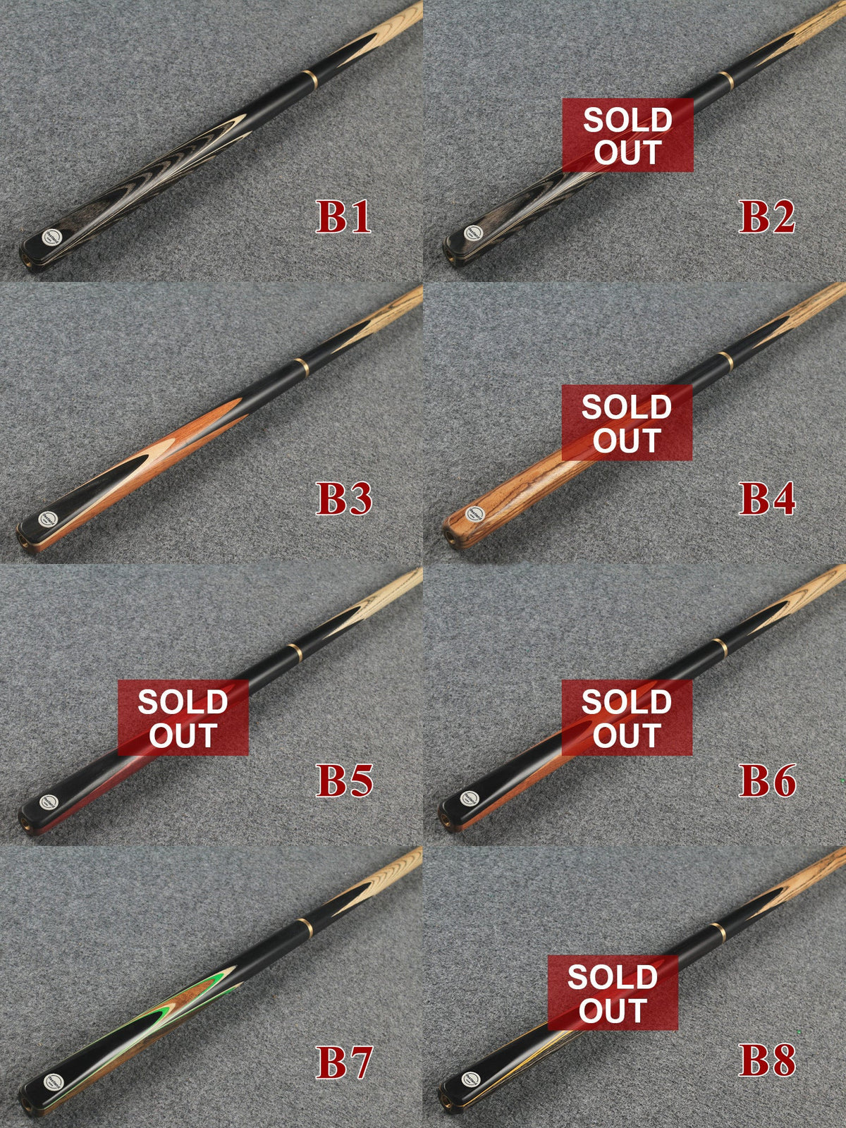 westland 3/4 ash snooker cues WOODS CUES