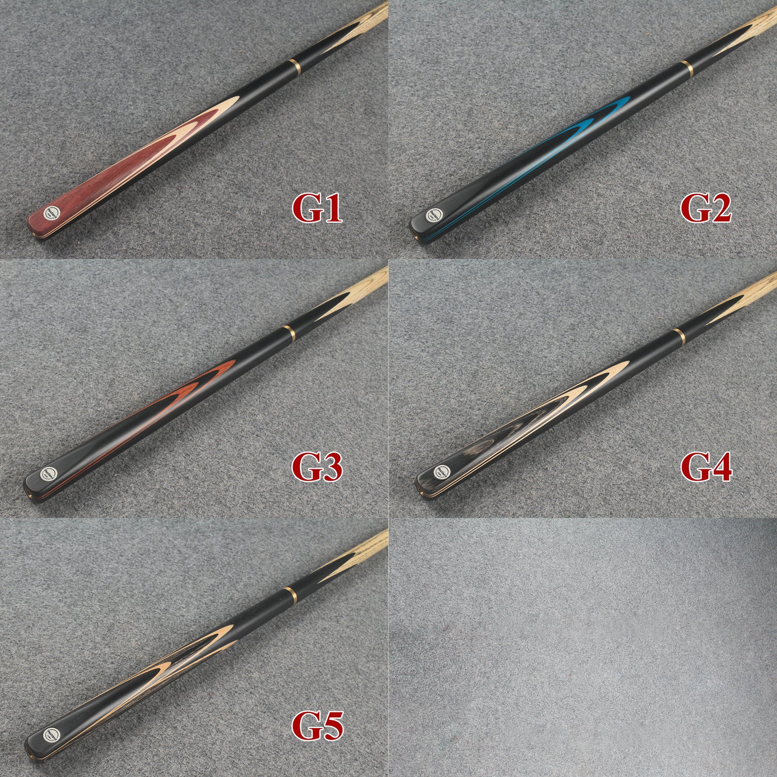 westland 3/4 ash snooker cues
