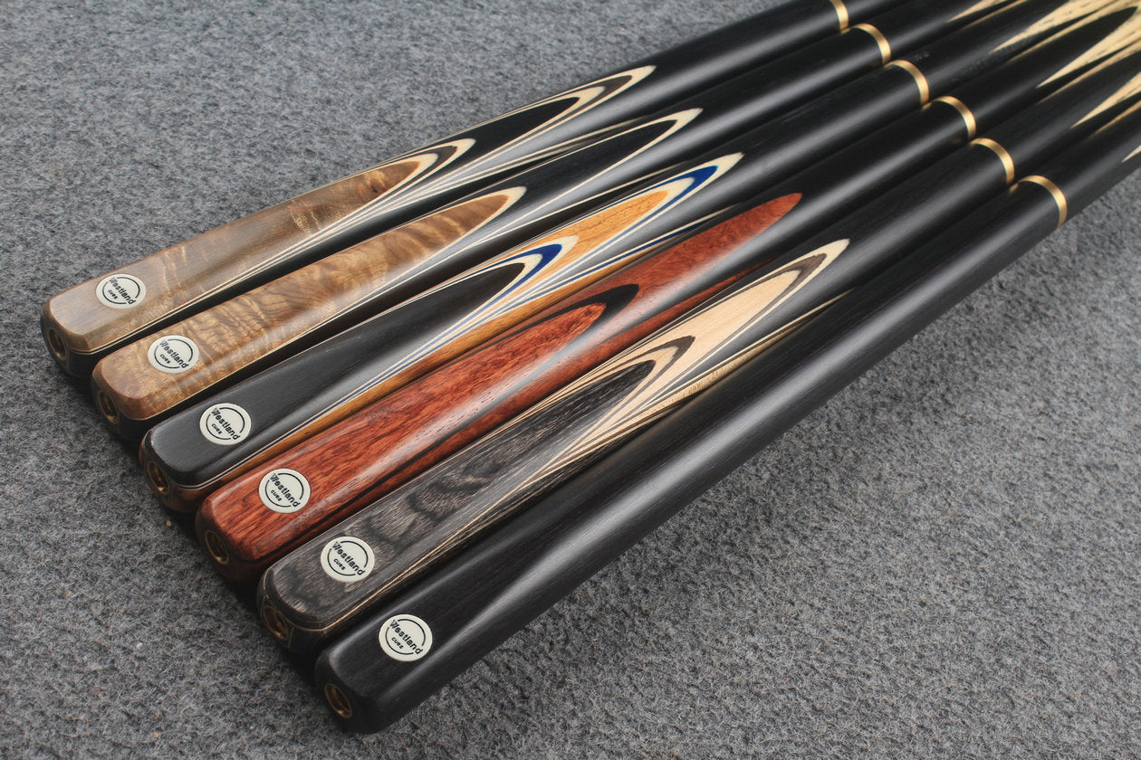 westland 3/4 ash snooker cues