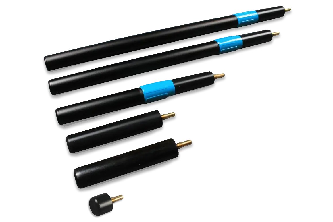 will hunt cues telescopic extension,  mini butt - various length WOODS CUES