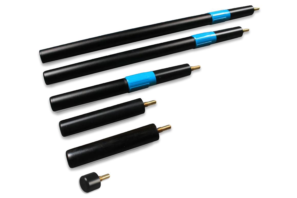 will hunt cues telescopic extension,  mini butt - various length