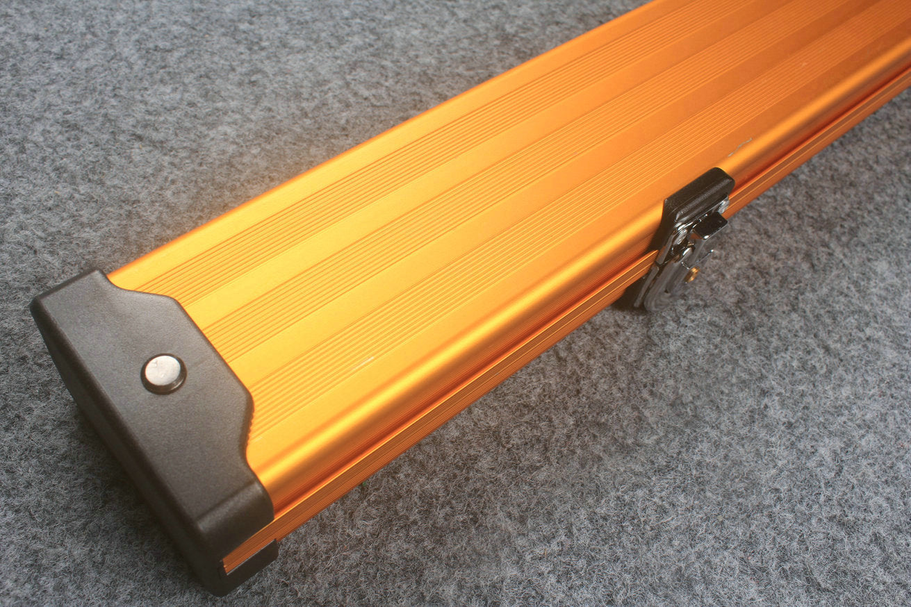 one piece professional aluminium lockable cue case