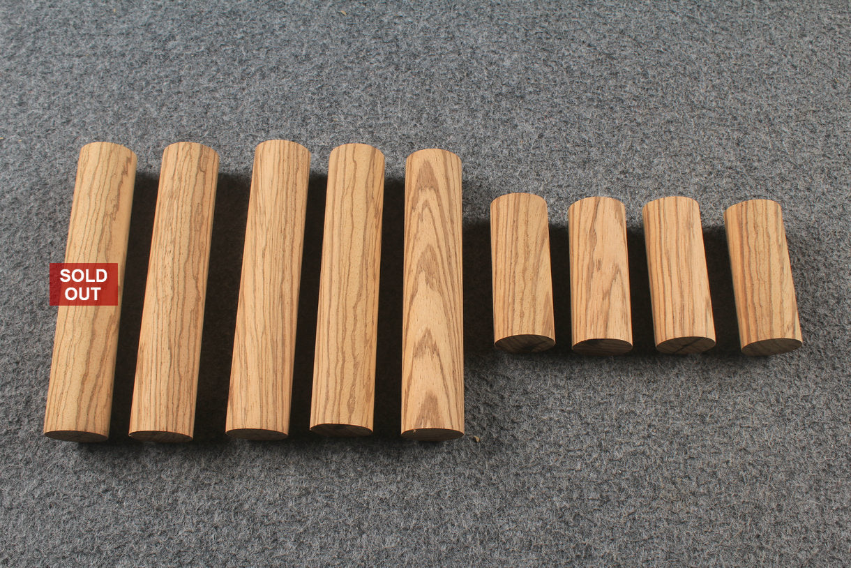 Zebrano wood Blanks for Mini Butt Crafting - Raw & Custom Processed Options WOODS CUES