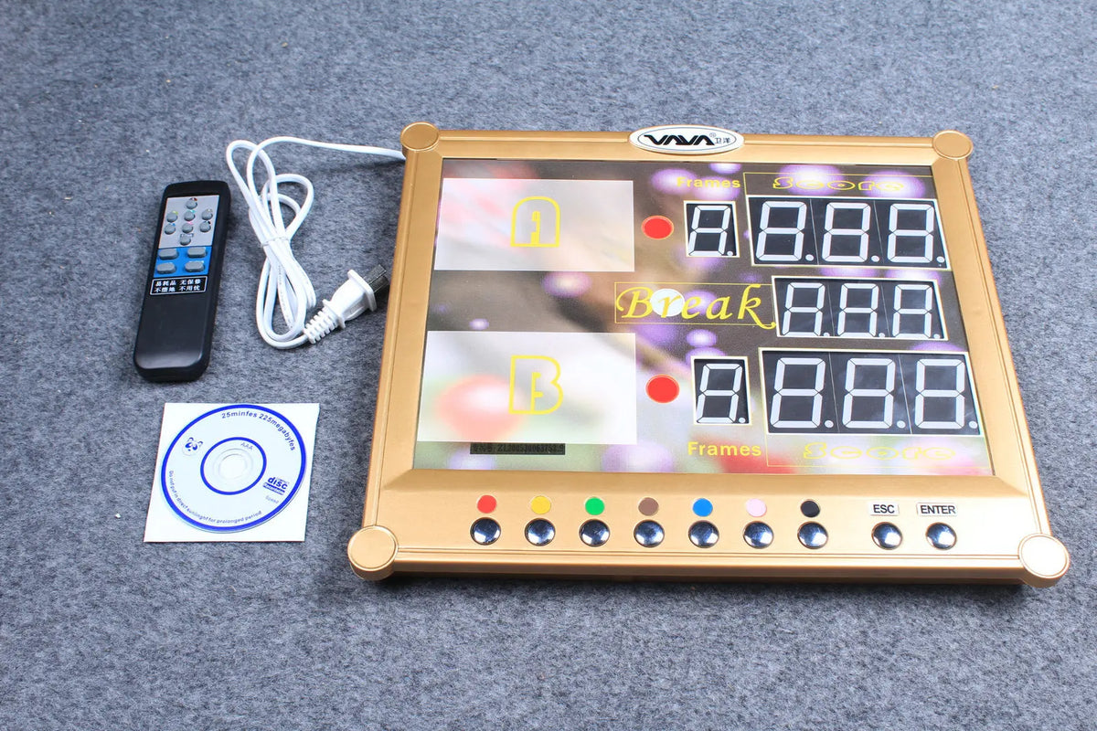 digital electronic scoreboard with wireless remote and network interface