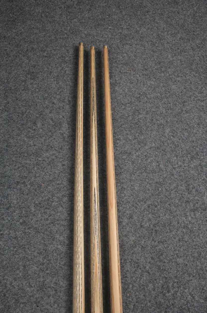 CHEVRONS+ WOODS 1 piece handmade snooker  pool ash cue WOODS CUES