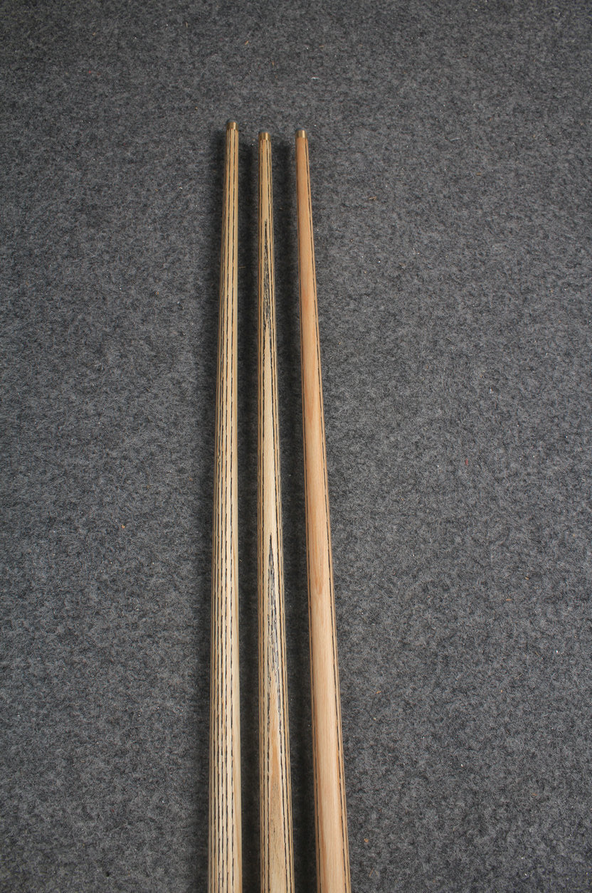 CHEVRONS+ WOODS 1 piece handmade snooker  pool ash cue