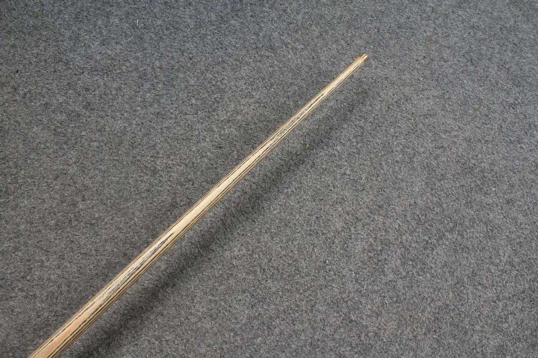 1 piece handmade ash english pool cue CHEVRONS+ WOODS CUES