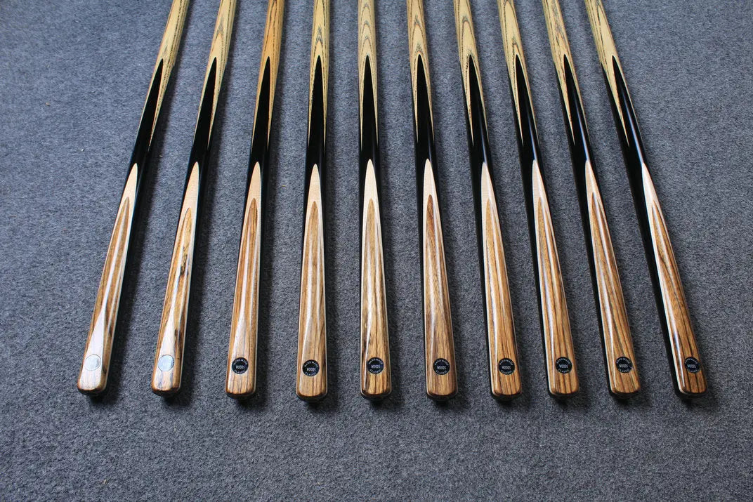 woods 1 piece handmade ash snooker/pool cue ronnie o'sullivan replica splicing 58 inch