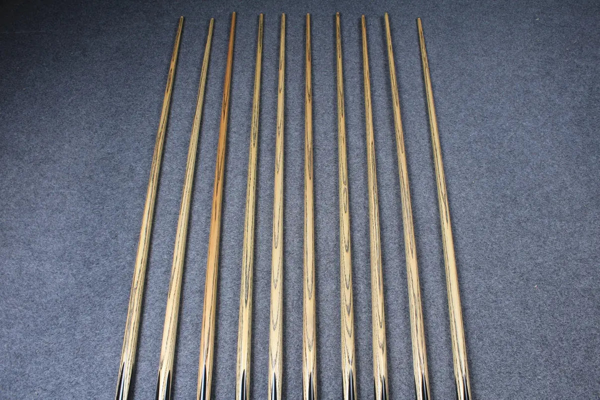 woods 1 piece handmade ash snooker/pool cue ronnie o'sullivan replica splicing 58 inch