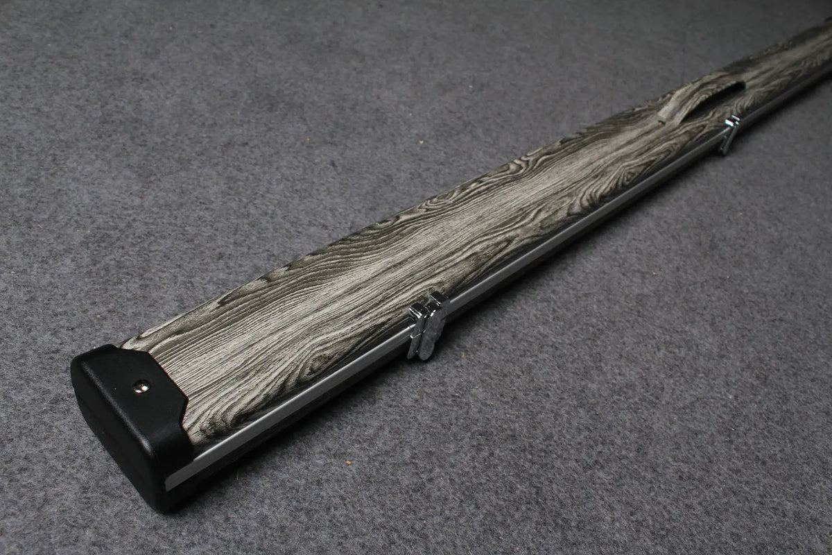 3/4 bark leather case aluminium construction with 2 slots