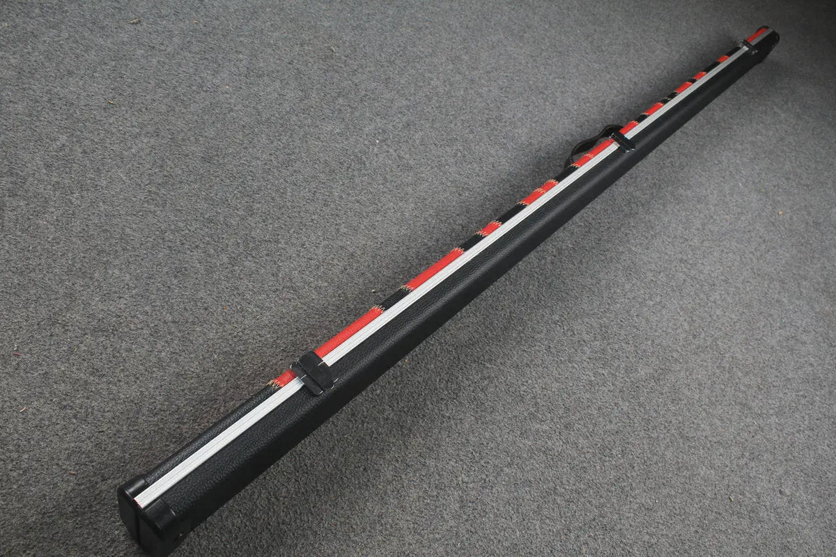 1 piece leather case aluminium construction with 2 slots ~halo style WOODS CUES