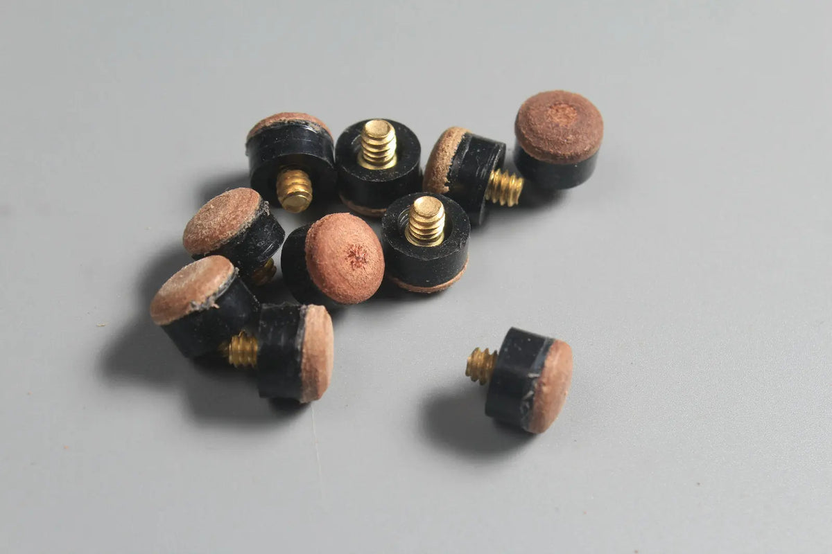 Screw On Cue Tips for 9,10, 11, 12 ,13 mm Brass Ferrule Pool or Snooker Cues WOODS CUES