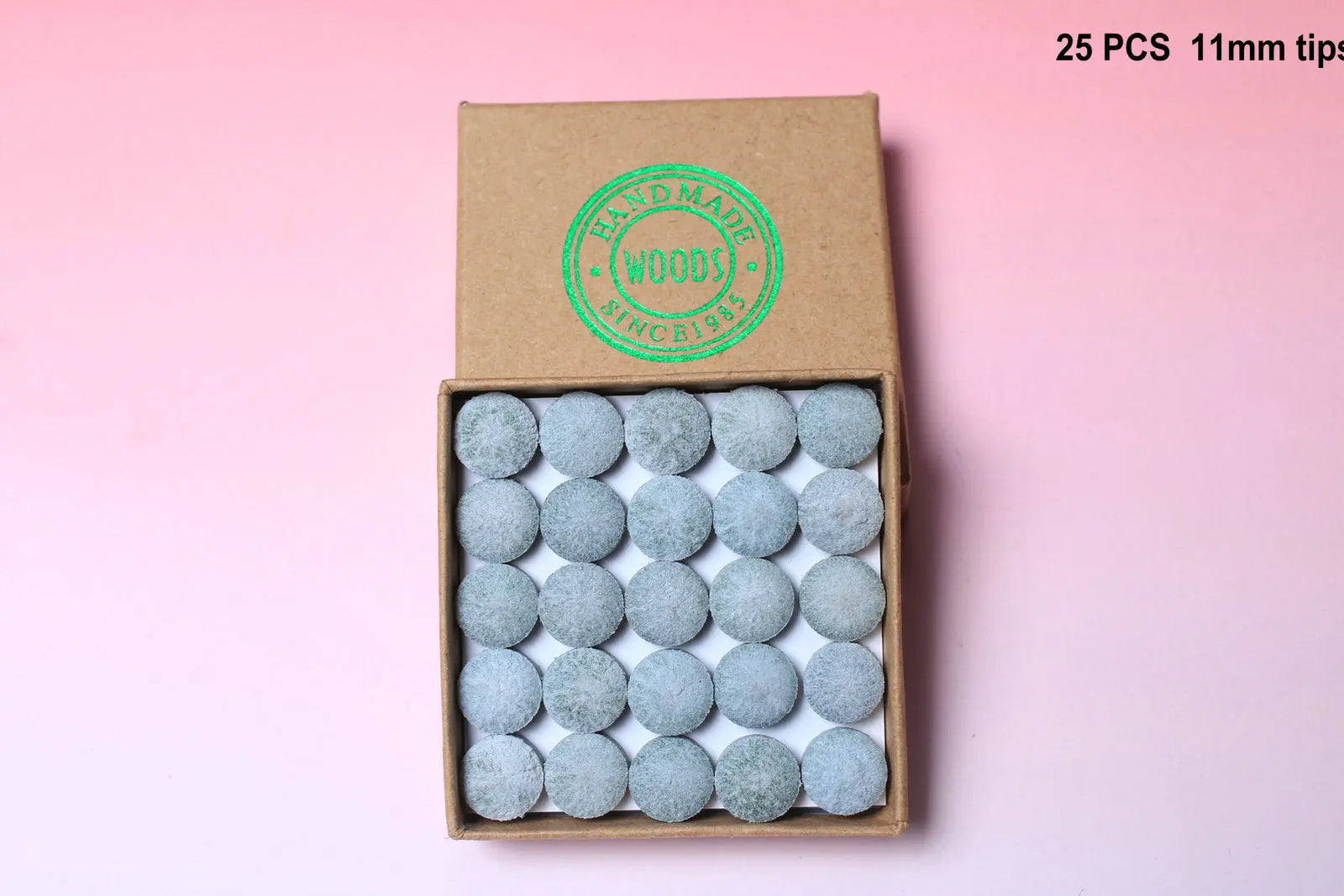 standard woods cues tips 9, 10, 11, 12.5, 14 mm