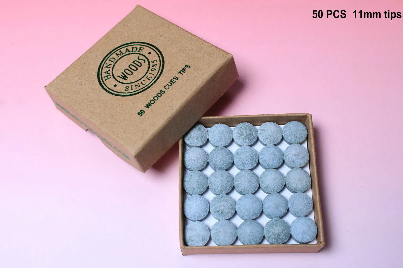 standard woods cues tips 9, 10, 11, 12.5, 14 mm