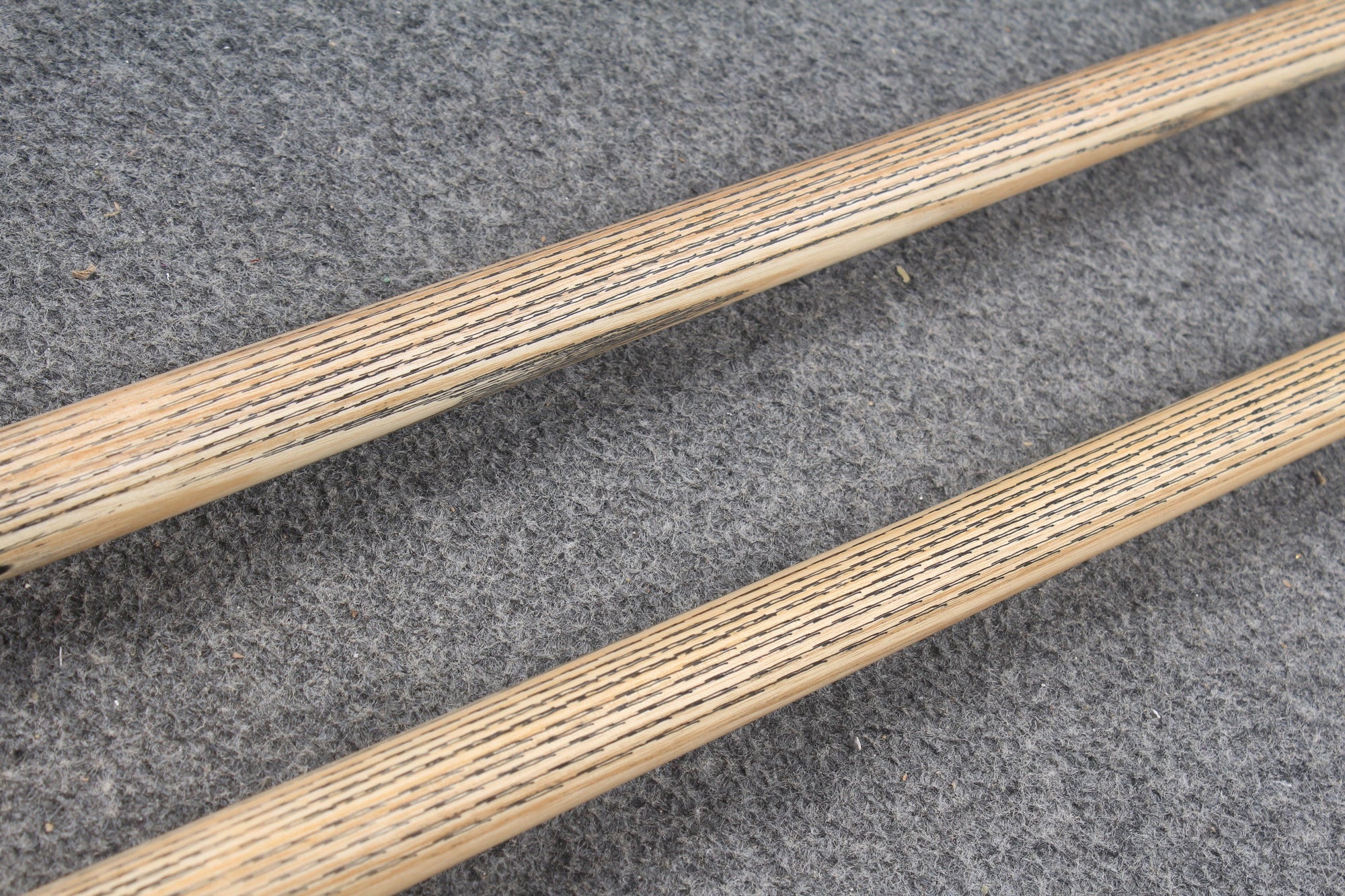 CHEVRONS+ WOODS 1 piece handmade snooker  pool ash cue