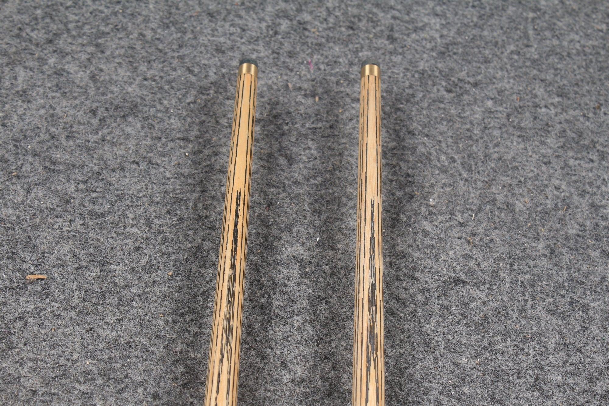 1 piece handmade ash english pool cue CHEVRONS+