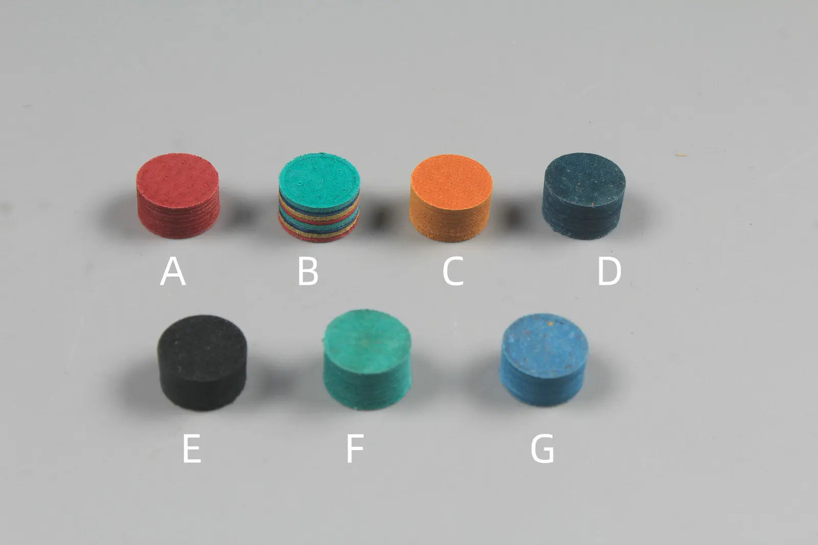 14 mm pool cues tips pig skin layered tips WOODS CUES