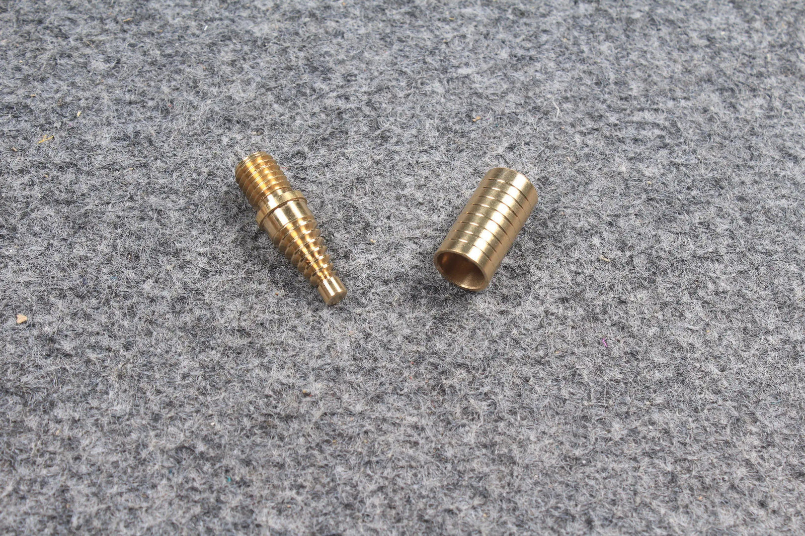 cue butt end large spiralok joint brass pin and socket for robert osborne mini butt or extension WOODS CUES