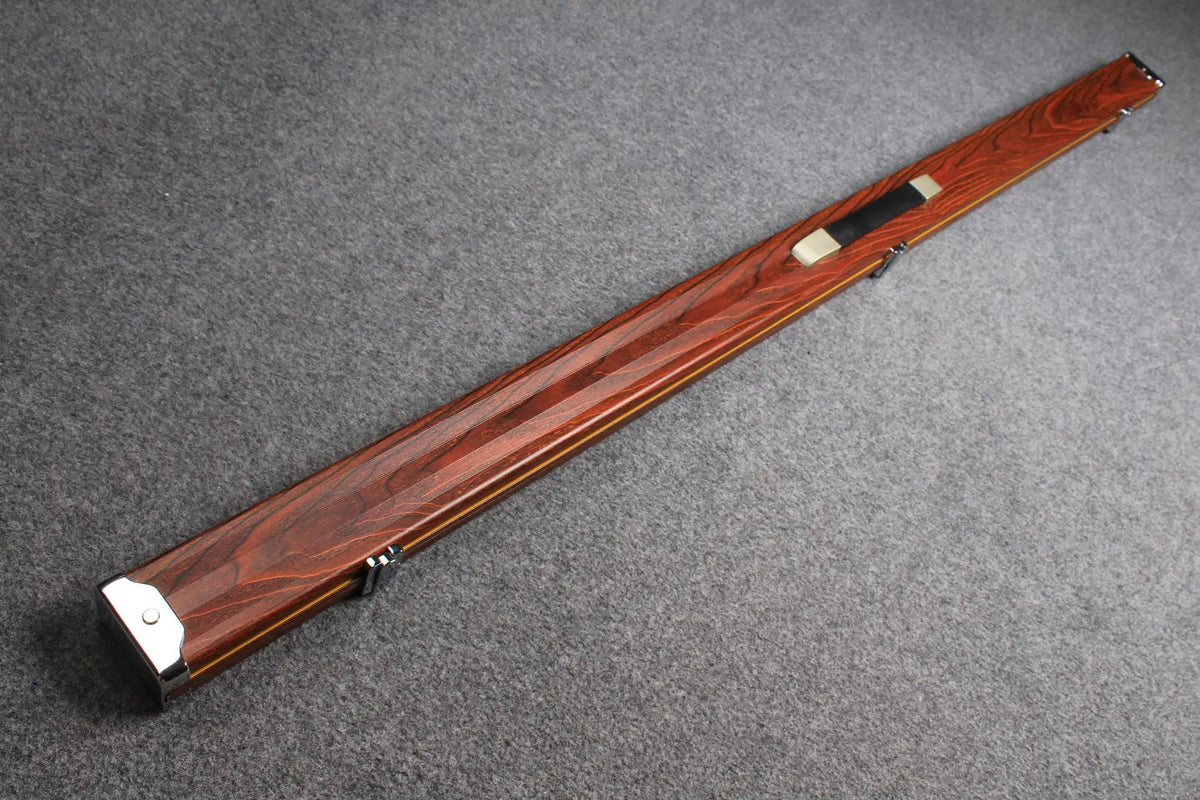 deluxe one piece aluminium cue case with 2 slots