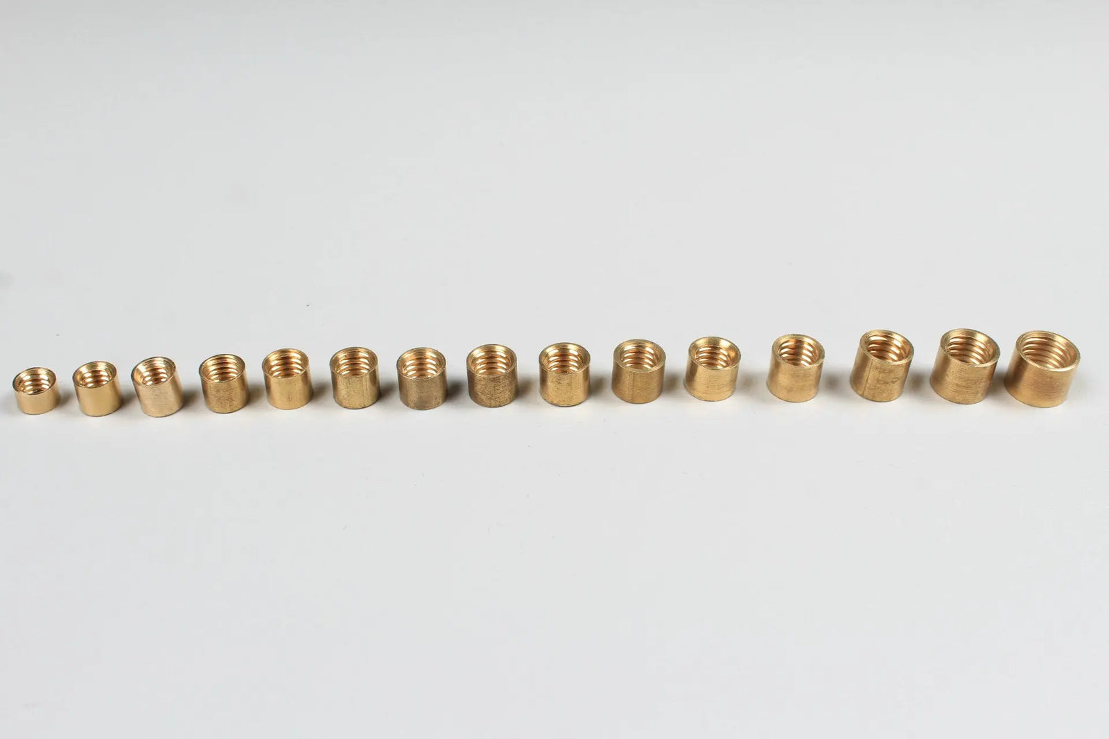 brass snooker or pool cue ferrules - screw thread - various sizes