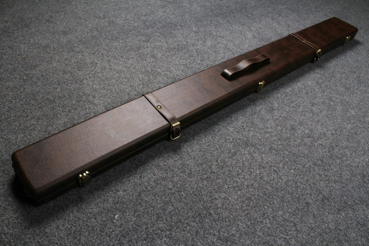 handmade 3 compartments quality wide 3/4 cue case