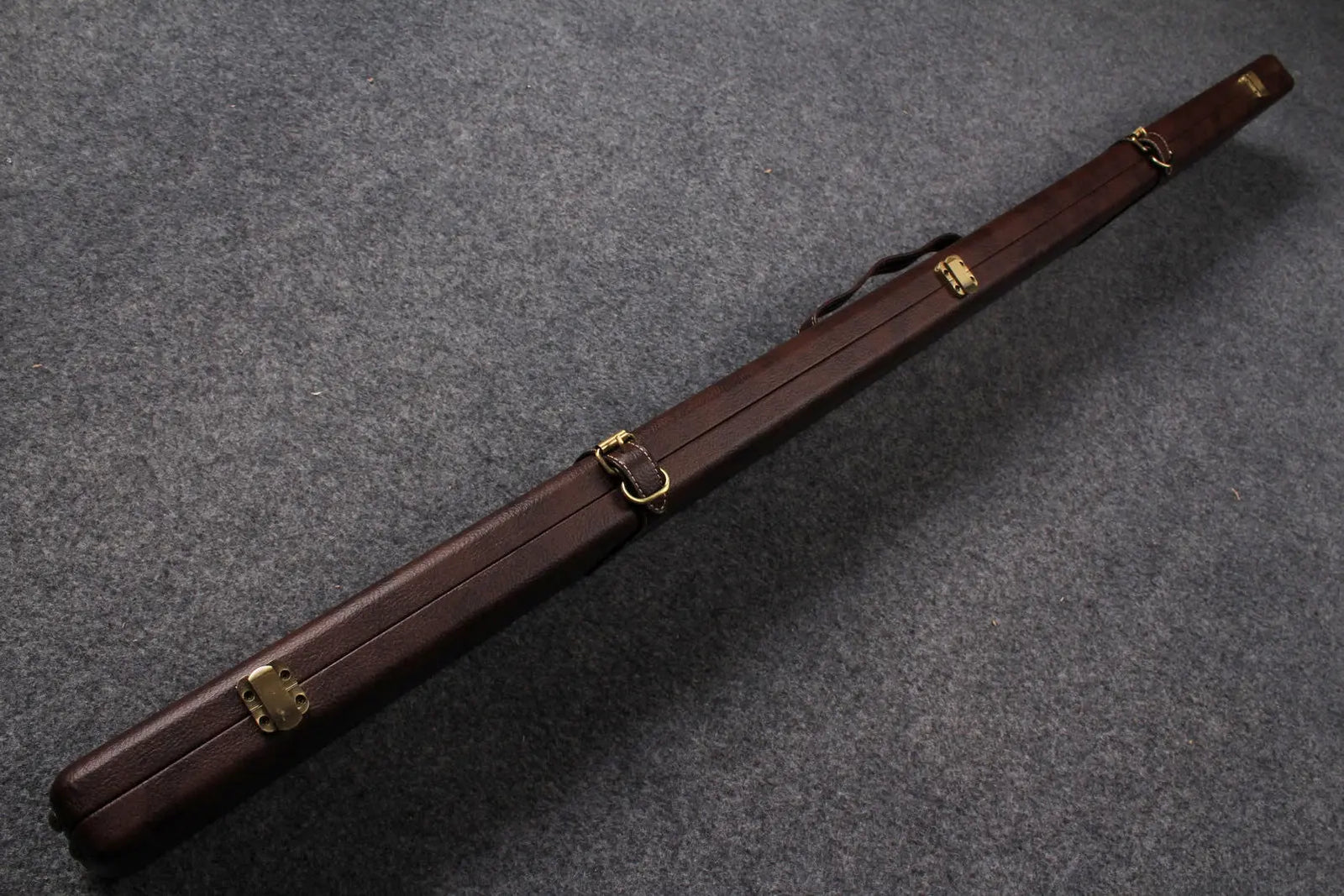 handmade 3 compartments quality wide 3/4 cue case