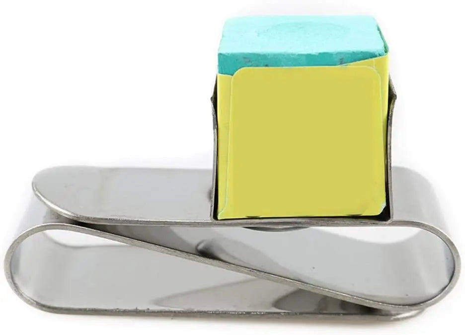 Stainless Steel Chalk Holder with Belt Clip for Snooker/Pool Billiard Chalk WOODS CUES