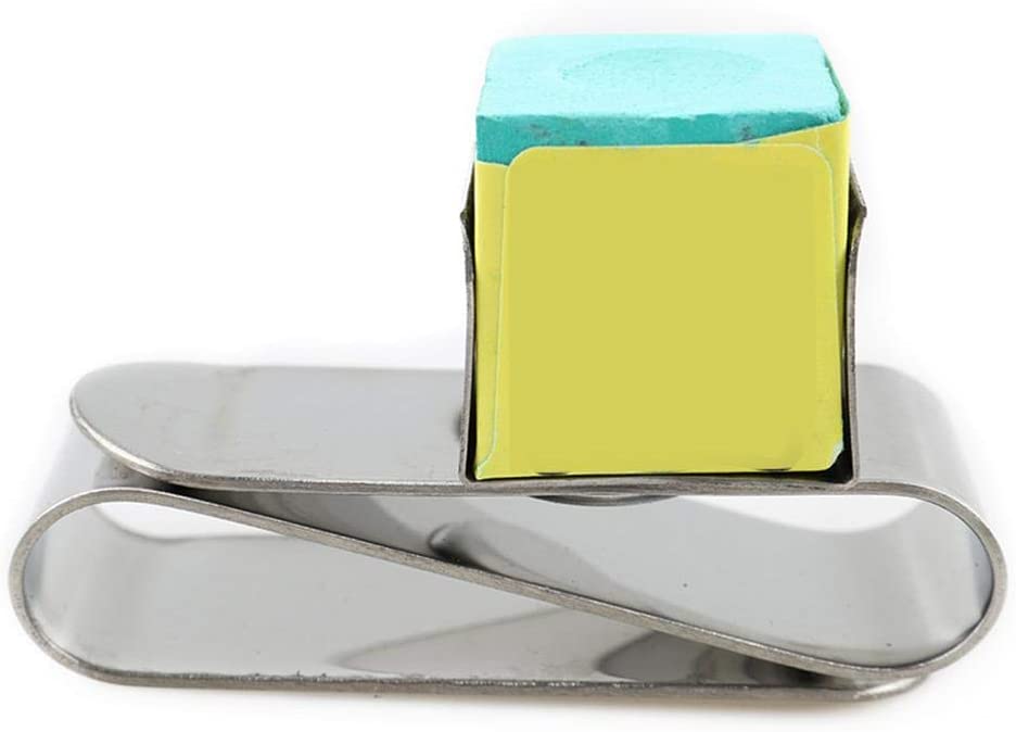 Stainless Steel Chalk Holder with Belt Clip for Snooker/Pool Billiard Chalk