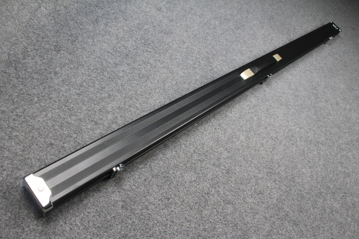 deluxe one piece aluminium cue case with 2 slots for 60" cue