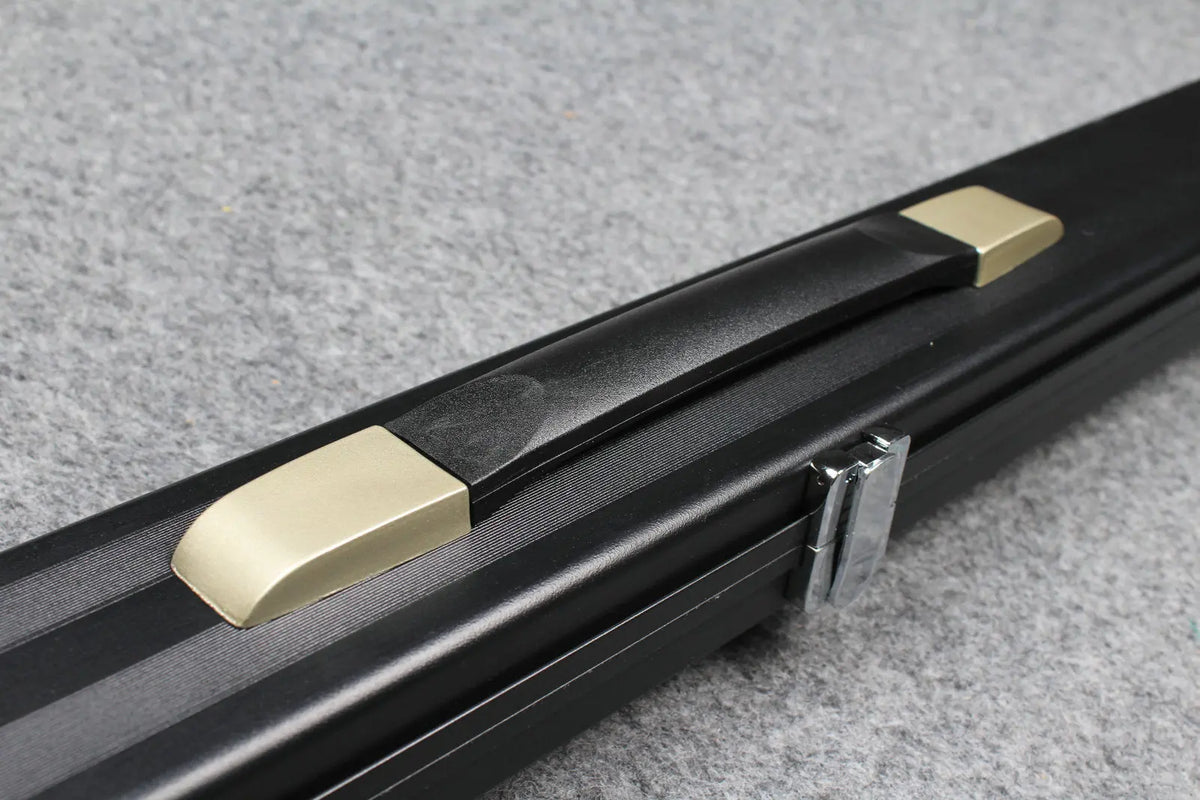 deluxe one piece aluminium cue case with 2 slots for 60" cue