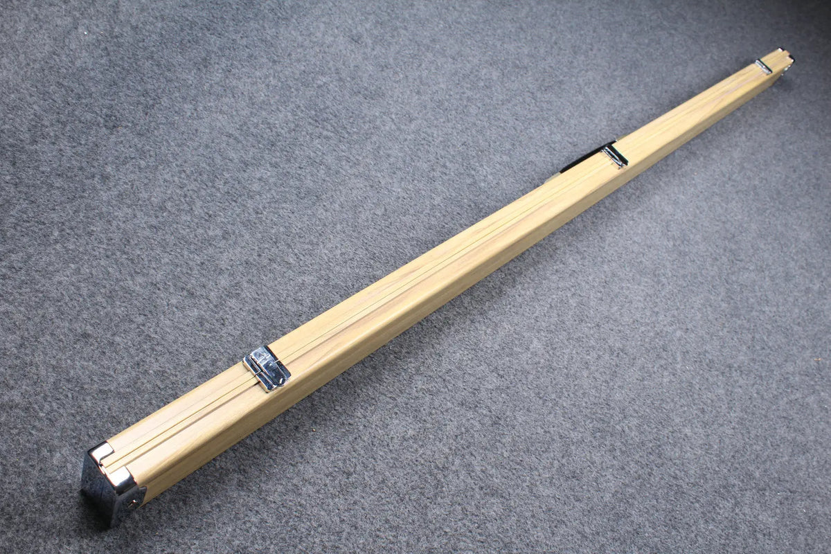 deluxe one piece aluminium cue case with 2 slots for 60" cue