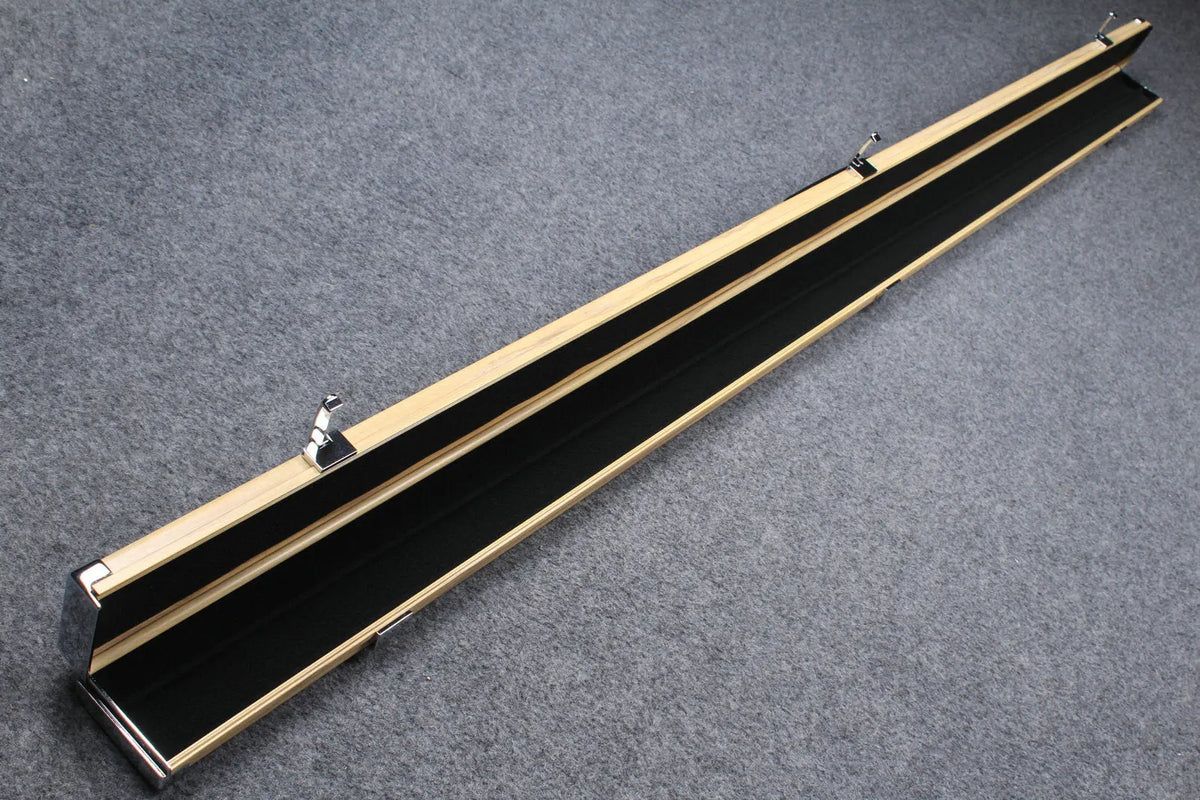 deluxe one piece aluminium cue case with 2 slots for 60" cue