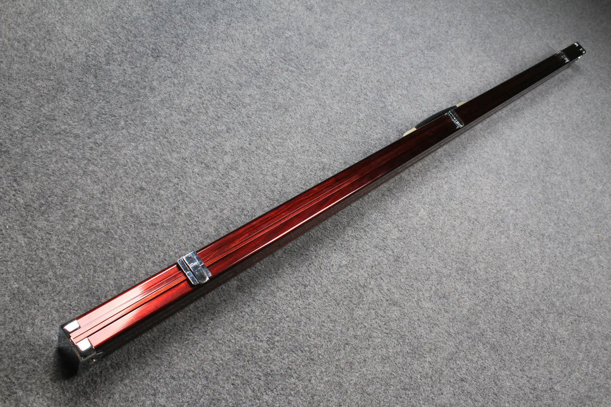 deluxe one piece aluminium cue case with 2 slots for 60" cue