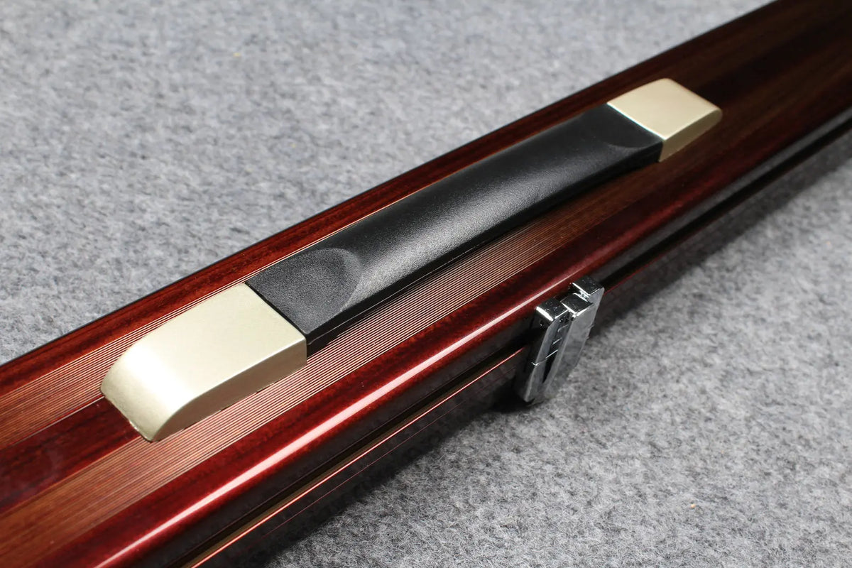 deluxe one piece aluminium cue case with 2 slots for 60" cue