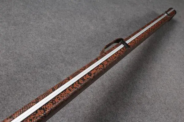 1 piece leather case aluminium construction with 2 slots ~halo style WOODS CUES