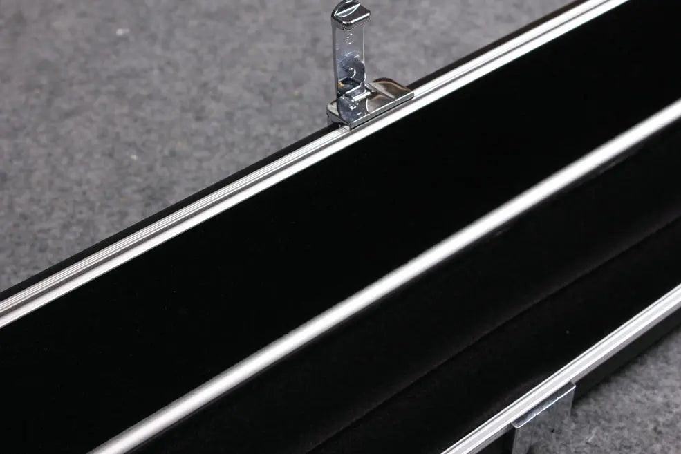 1 piece leather case aluminium construction with 2 slots ~halo style