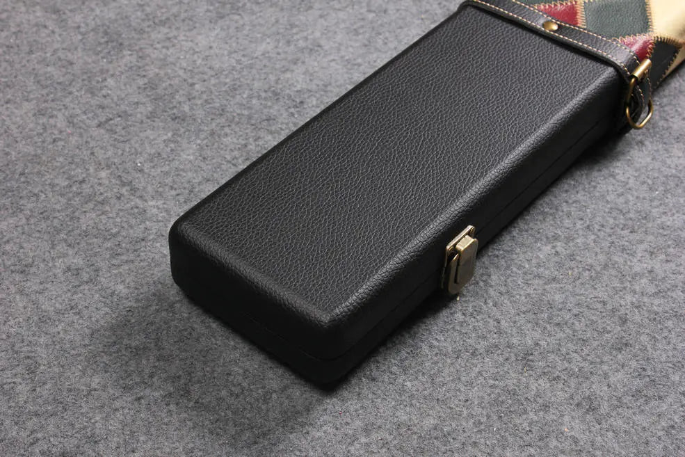 handmade center diamond color 3 compartments quality wide 3/4 cue case