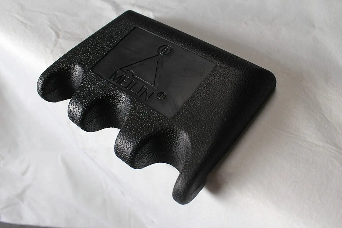 portable pool cue holder/billiard cue rack - holds 3 cues WOODS CUES